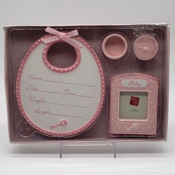 RUSS Berrie & Co. Ceramic RUSS BABY Pink Commemorative Gift Set - Picture 10 of 10